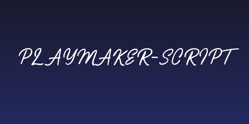 Playmaker-Script Social Header