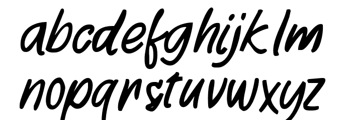 Playmaker-Script Font LOWERCASE