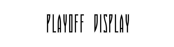 Playoff Display  font caratteri gratis
