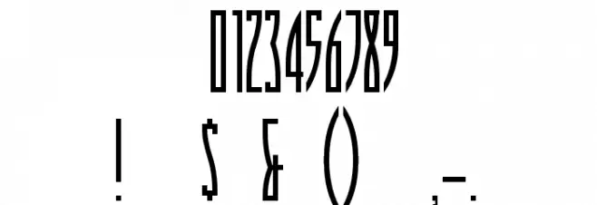 Playoff Display Font OTHER CHARS