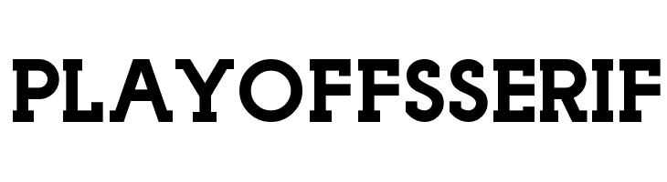 Playoffs Serif  नि: शुल्क फ़ॉन्ट्स डाउनलोड