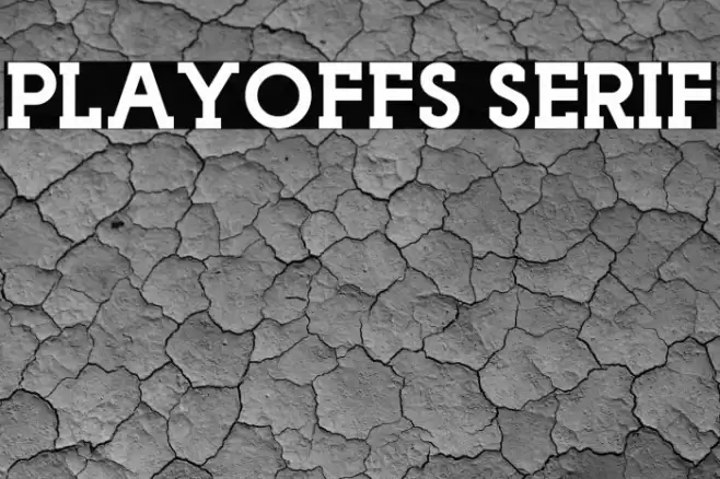 Playoffs Serif Font examples