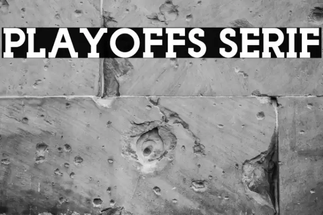 Playoffs Serif Font examples