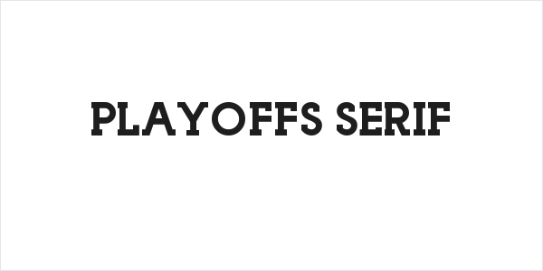 Playoffs Serif Logo