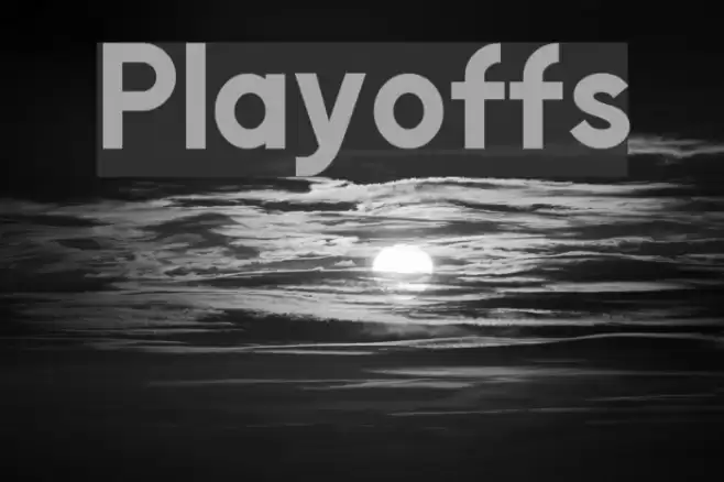 Playoffs Font examples