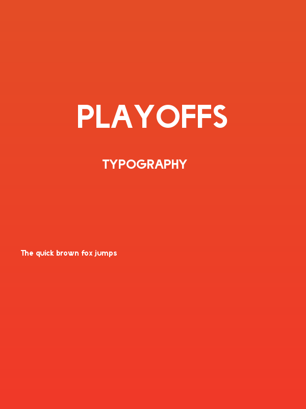 Playoffs Poster