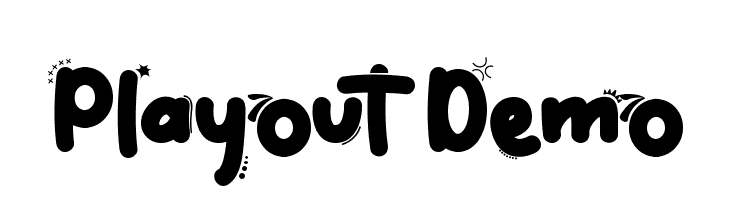 Playout Demo  Fuentes Gratis Descargar