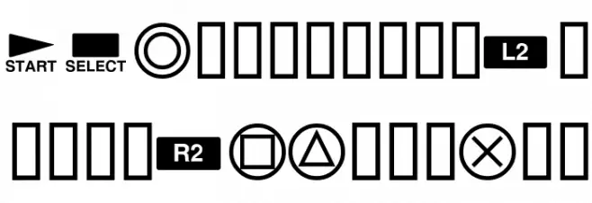 Playstation Buttons خط أحرف كبيرة