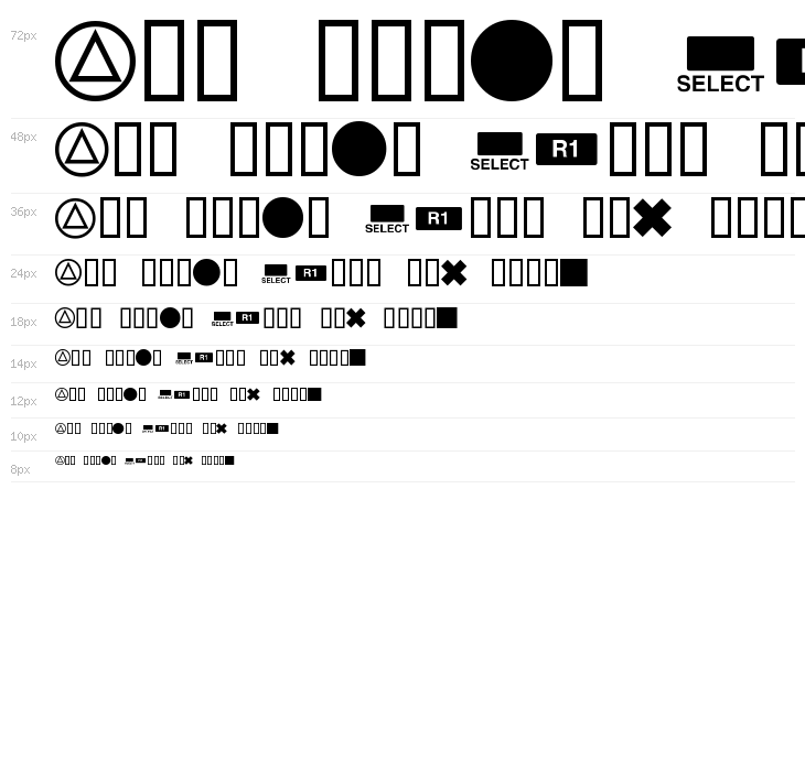 Playstation Buttons Waterfall