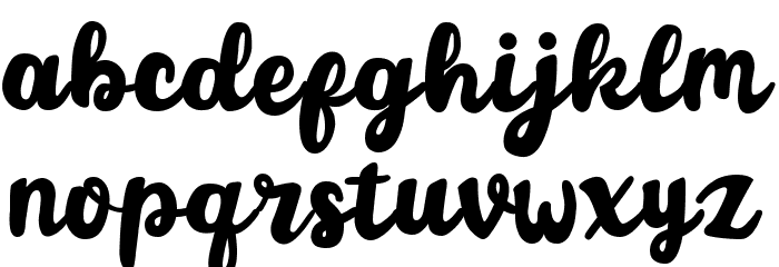 Playstick Font LOWERCASE