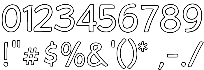 PlaytimeWithHotToddies3D Font Alte caractere