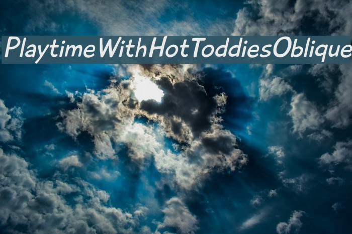 PlaytimeWithHotToddiesOblique Font examples