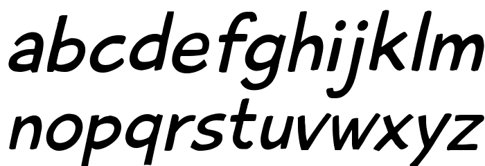 PlaytimeWithHotToddiesOblique Font LOWERCASE