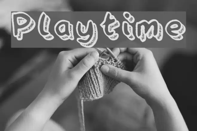 Playtime Font examples