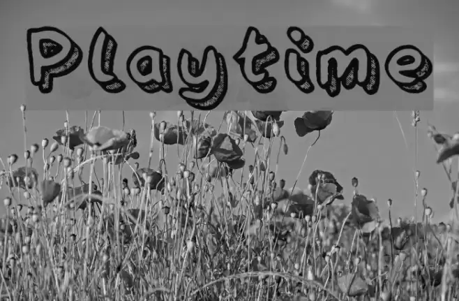 Playtime Font examples