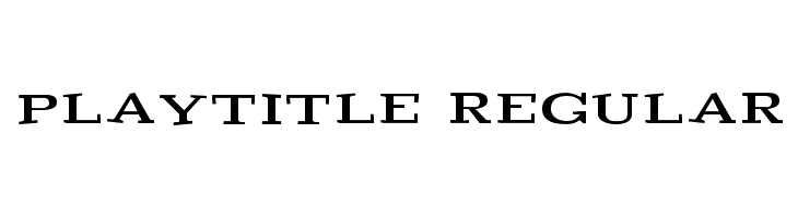 Playtitle-Regular  font caratteri gratis