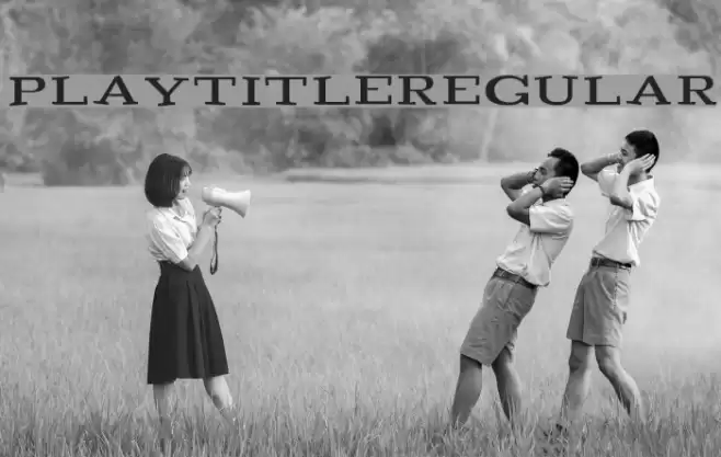 Playtitle-Regular Font examples