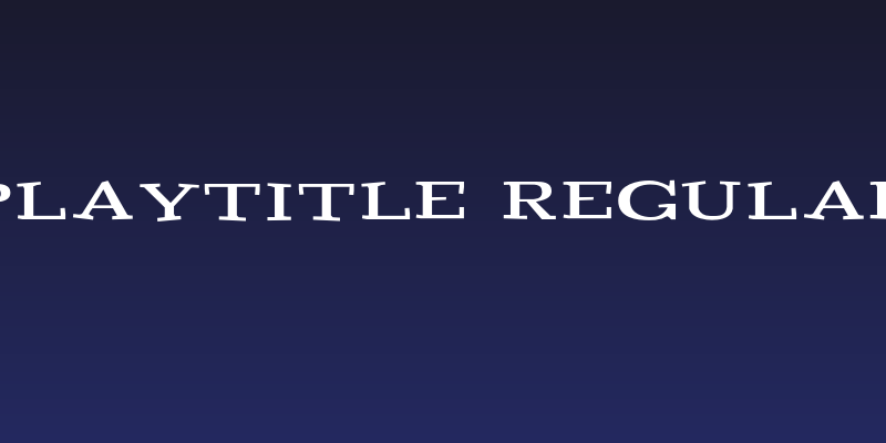 Playtitle-Regular Social Header