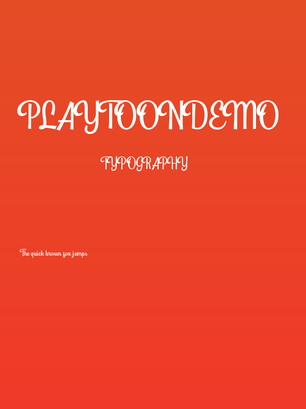 PlaytoonDEMO Poster