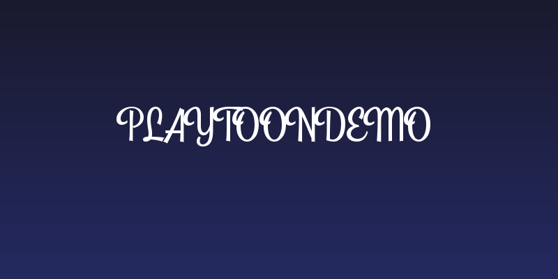 PlaytoonDEMO Social Header