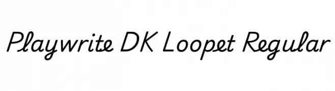 Playwrite DK Loopet Regular 字体