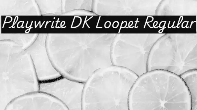 Playwrite DK Loopet Regular フォント examples