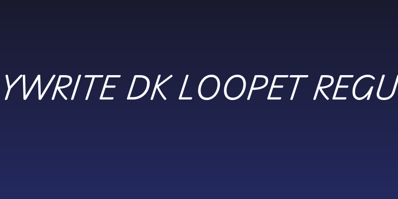 Playwrite DK Loopet Regular Social Header