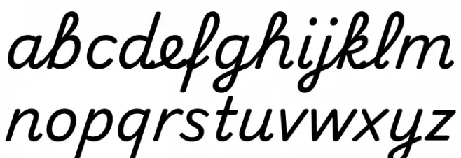 Playwrite DK Loopet Regular 字体 小写