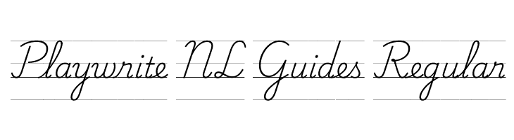 Playwrite NL Guides Regular font caratteri gratis