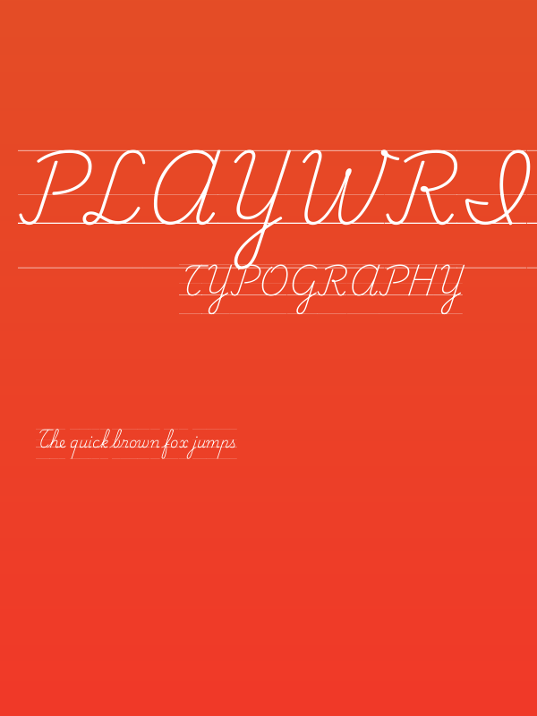 Playwrite NL Guides Regular Poster