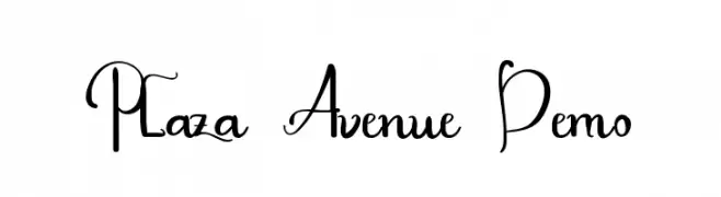 Plaza Avenue Demo  تنزيل الخطوط