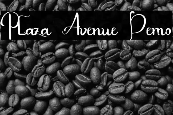 Plaza Avenue Demo Font examples