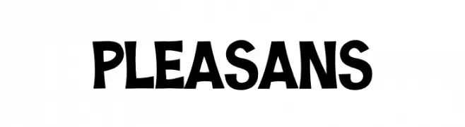 Pleasans  font caratteri gratis