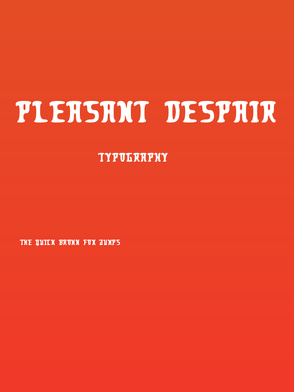 Pleasant Despair Poster