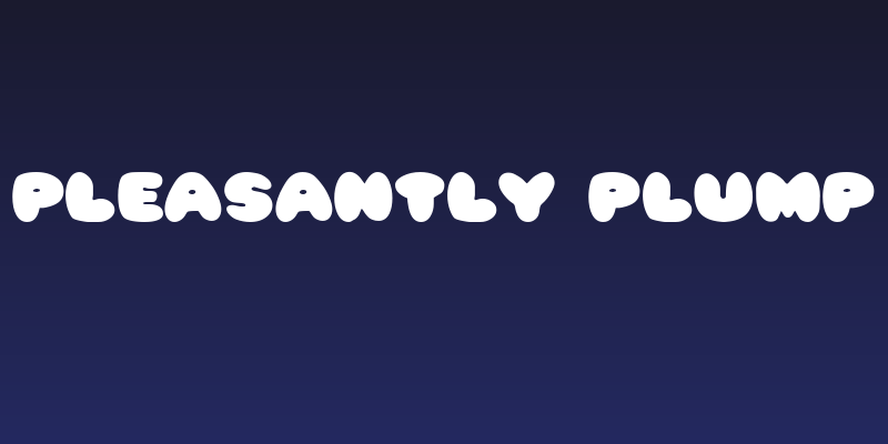 Pleasantly Plump Social Header
