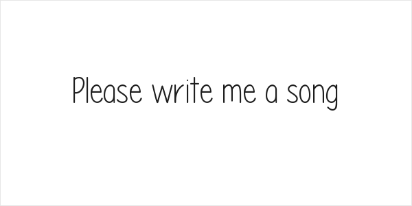 Please write me a song Logo