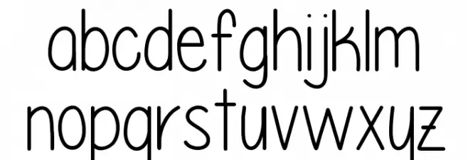 Please write me a song Schriftart Kleinbuchstaben