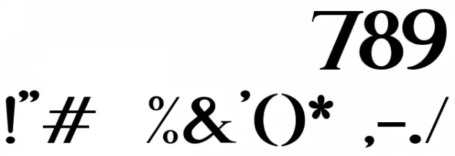 Please Font OTHER CHARS