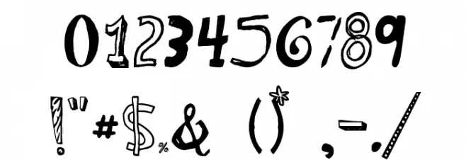 PleaseShowMeLoveDEMO Font OTHER CHARS