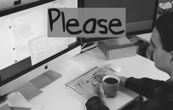 Please Font examples