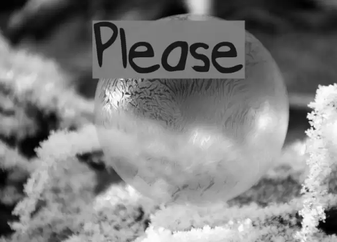 Please Font examples