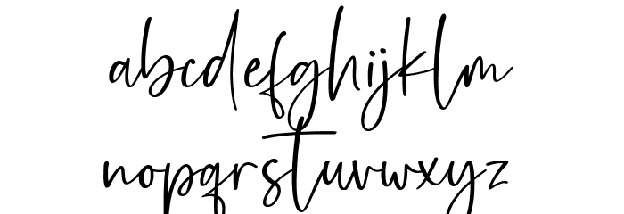 Pleasent Font LOWERCASE