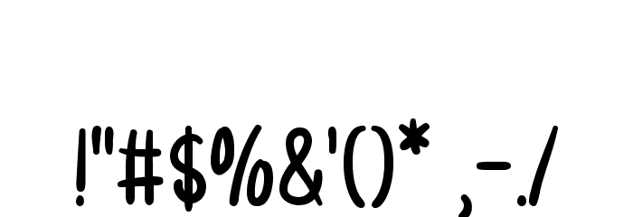 Pleasing Moment Font OTHER CHARS