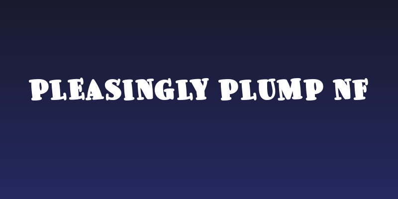 Pleasingly Plump NF Social Header