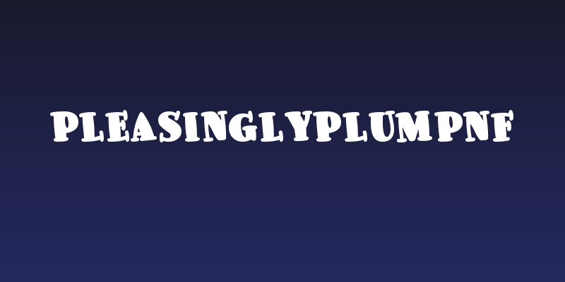 PleasinglyPlumpNF Social Header