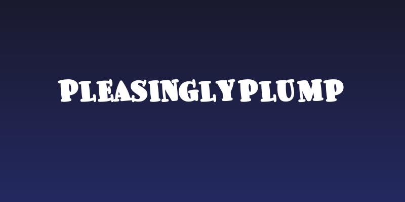 PleasinglyPlump Social Header