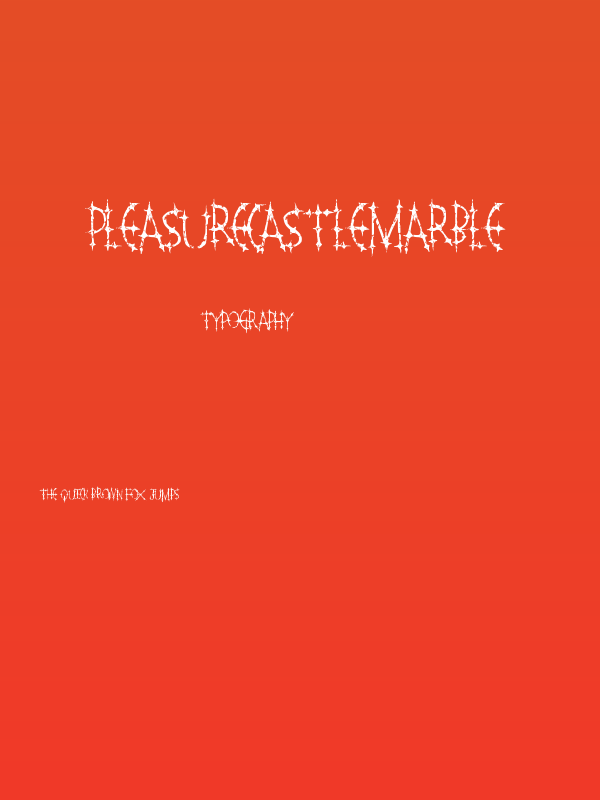 PleasureCastleMarble Poster