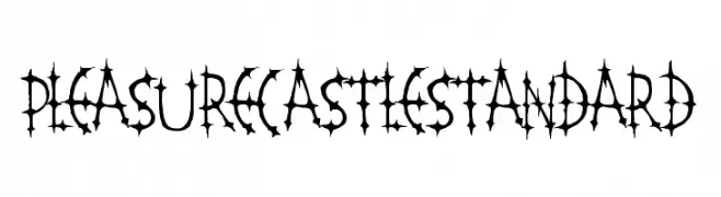 PleasureCastleStandard  les polices de caractères gratuit tlcharger