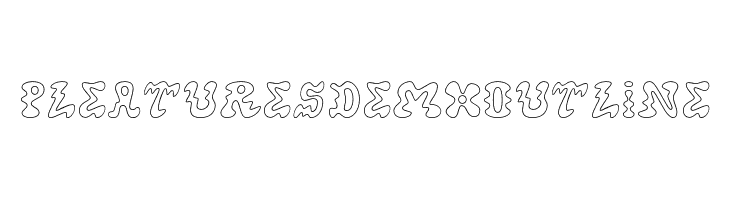 Pleatures Demo Outline  Descarca Fonturi Gratis