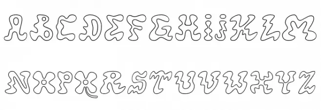 Pleatures Demo Outline 字体 小写
